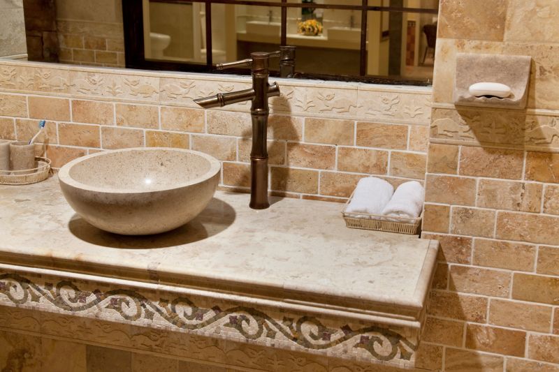 Bathroom with Natural Stone Accents